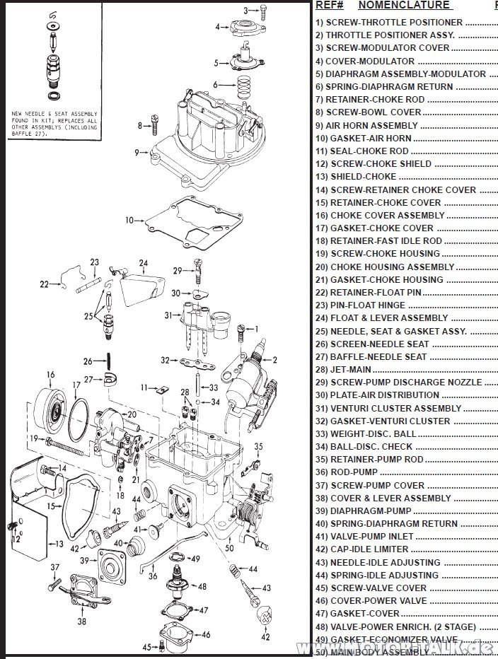 motorcraft 2150 carburetor diagram