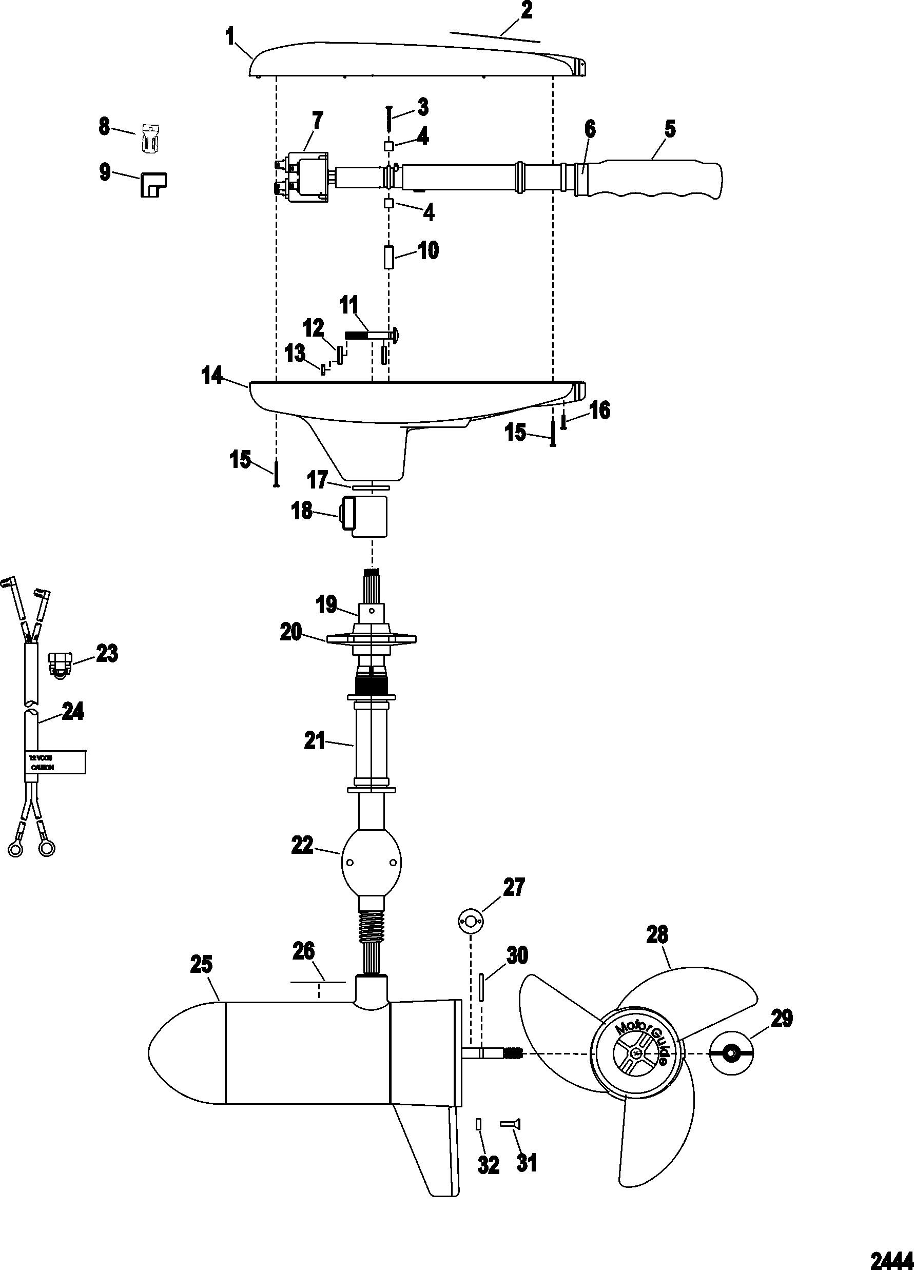 4 prong trolling motor plug wiring diagram