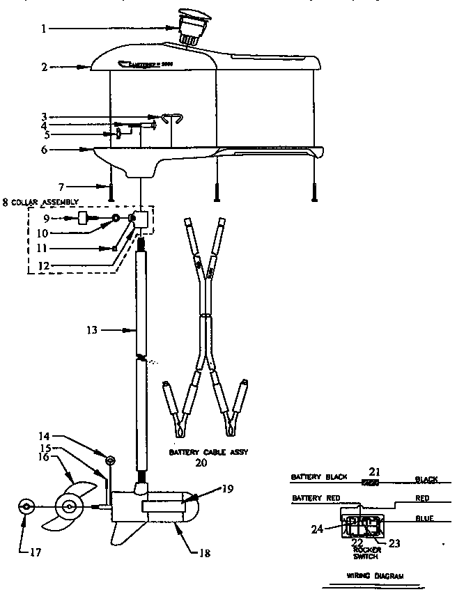 motorguide 45 lb thrust wiring diagram transome