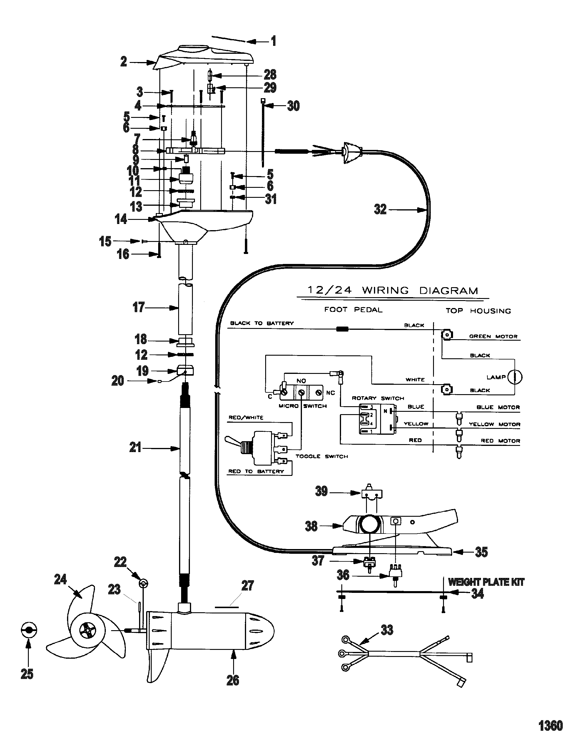 motorguide trolling motor model 750 wiring diagram