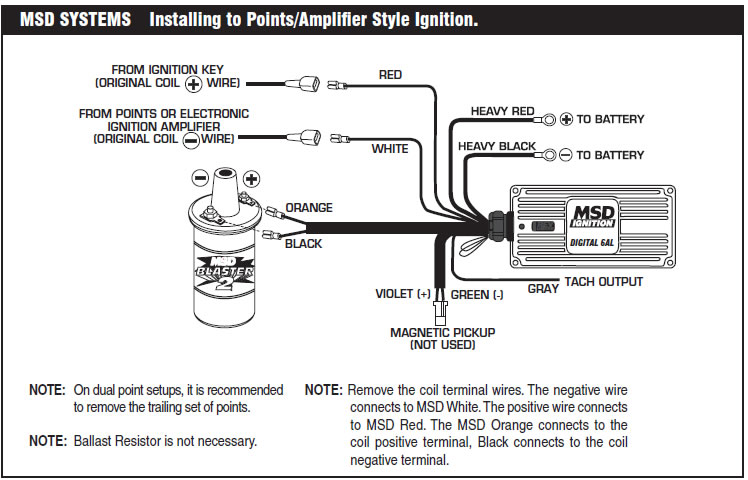 msd 5 wiring diagram using points trigger