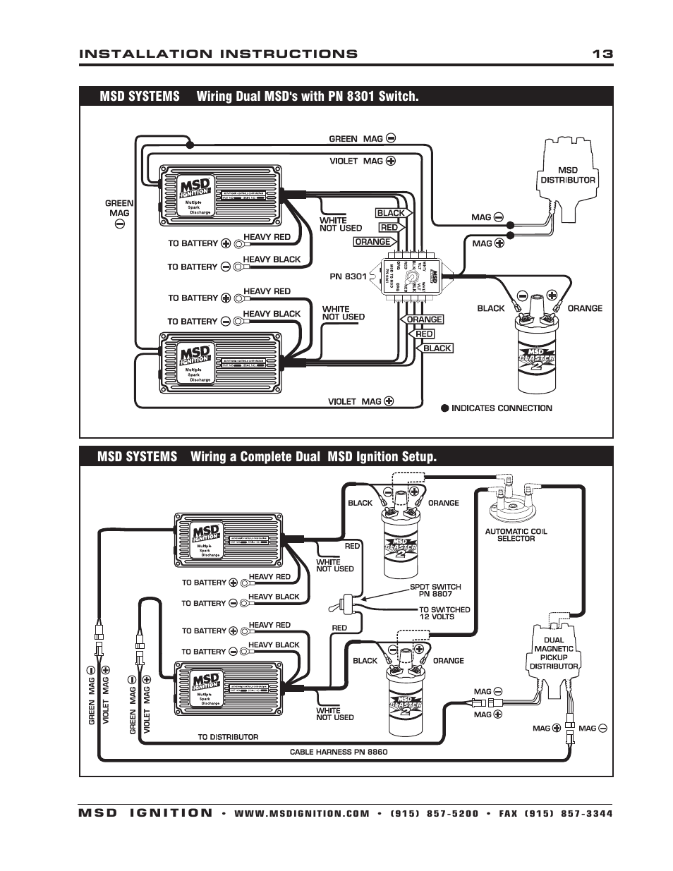 msd 6400 wiring diagram