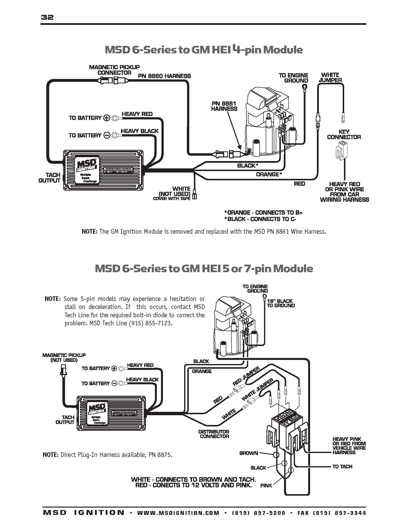 msd 6al wiring diagram chevy mallory