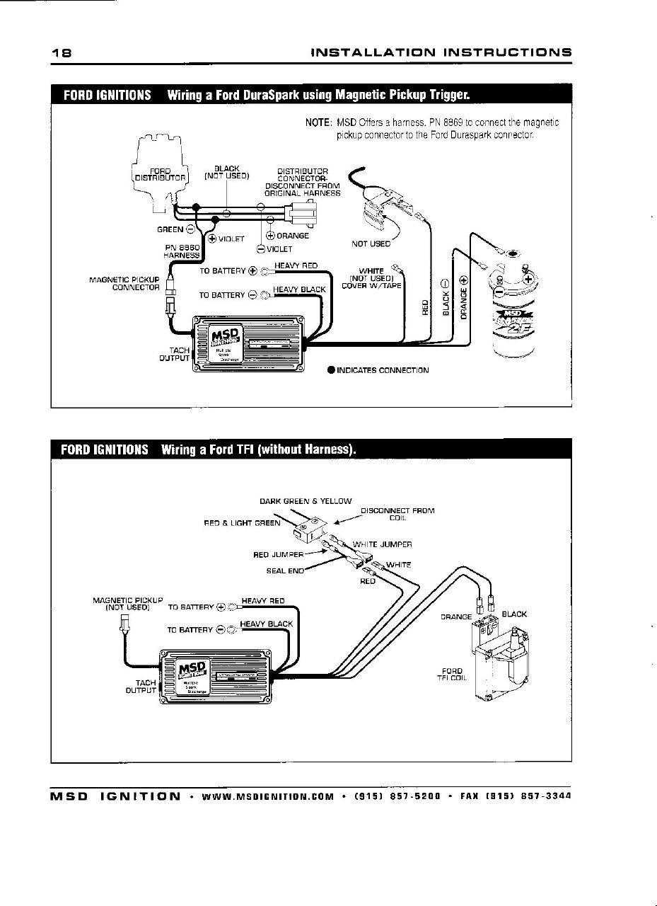 msd 6al wiring diagram mustang 5.0
