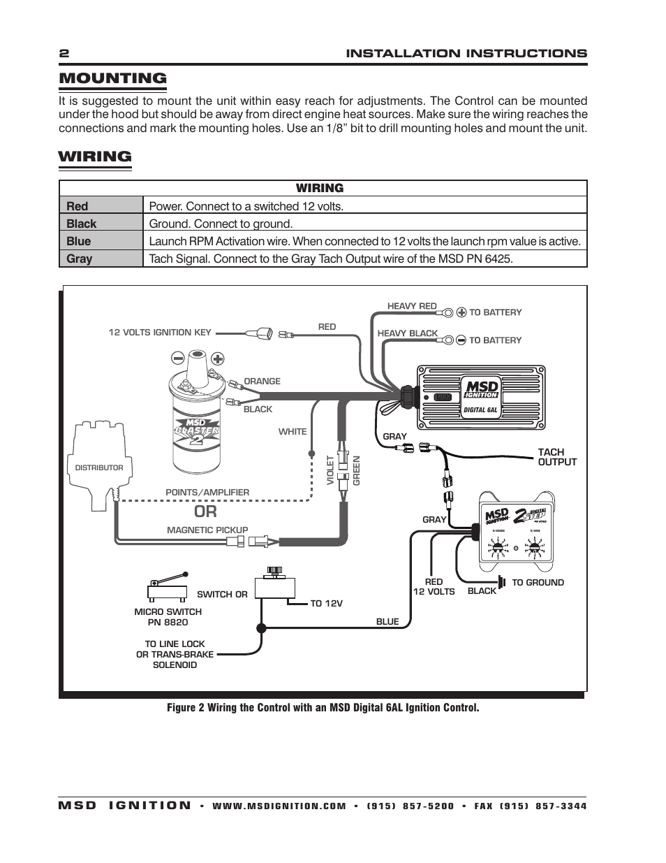 Msd 7al 2 Wiring Diagram