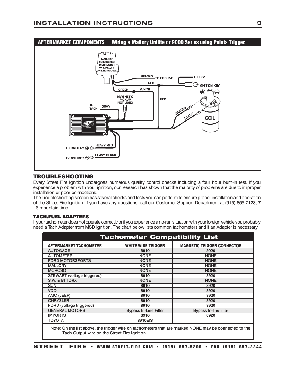 msd streetfire 5520 wiring diagram for chevy with magnetic pickup trigger
