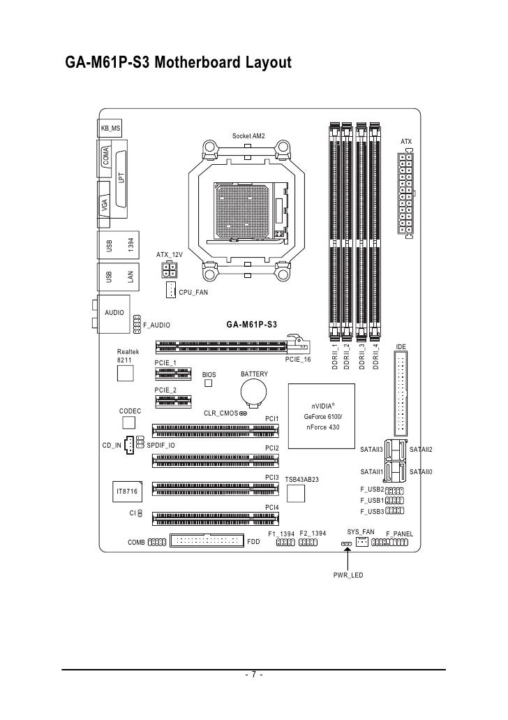 msi motherboard wiring diagram