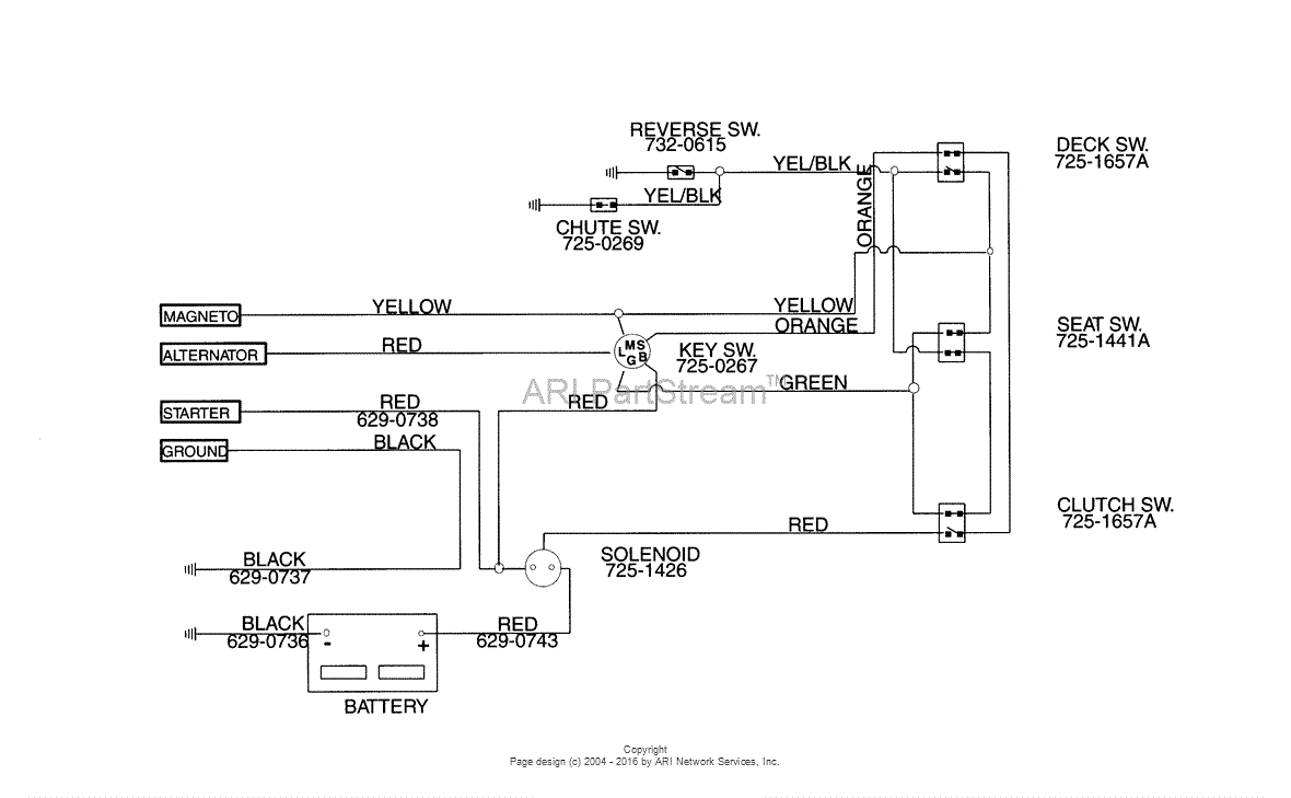 mtd 638rl wiring diagram