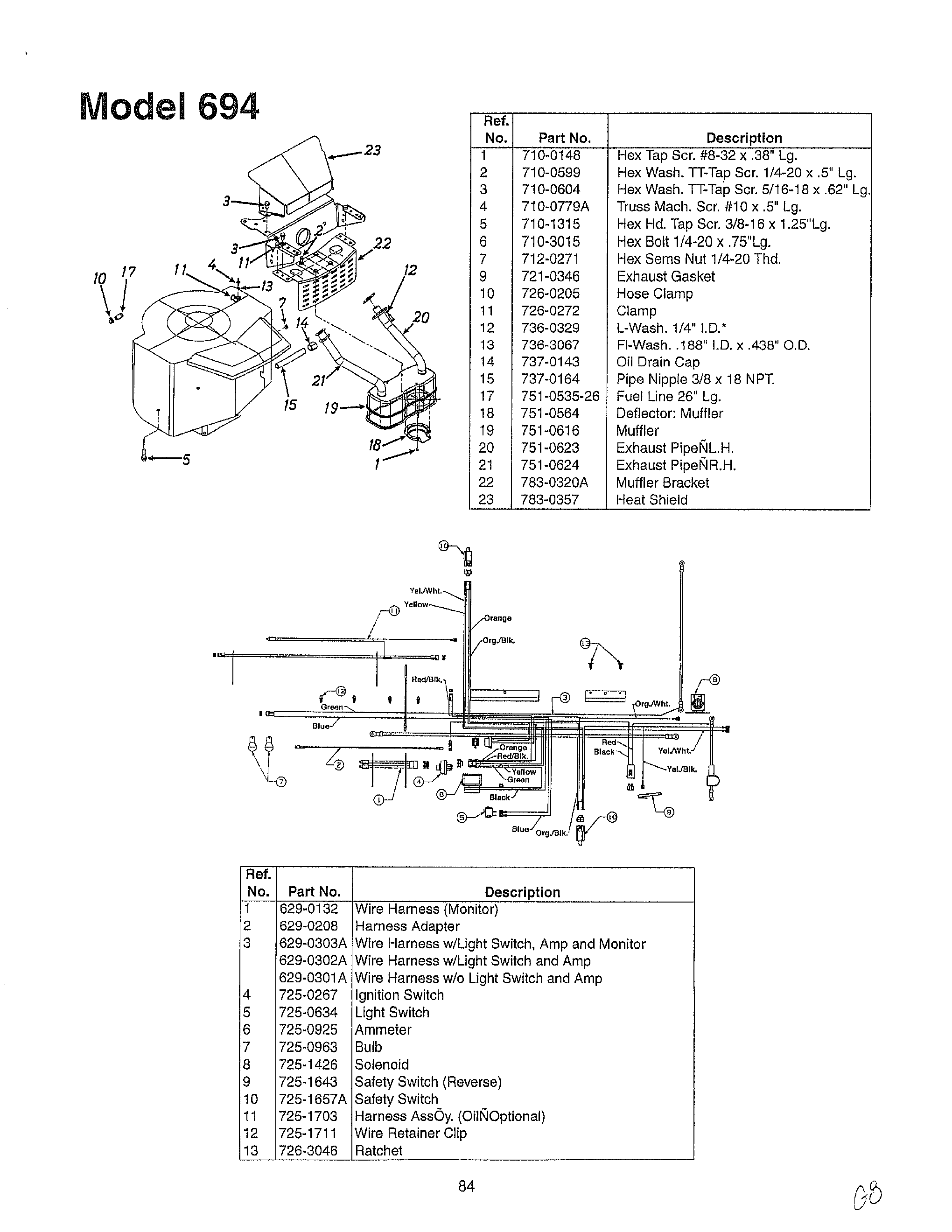 mtd model 13am672g088 wiring diagram