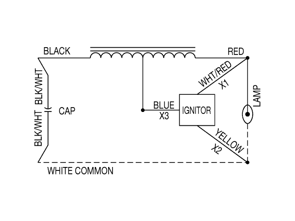 multi tap ballast wiring diagram