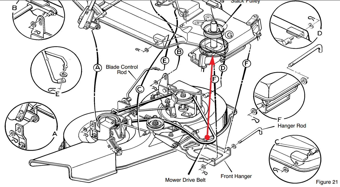 Murray lawn mower drive belt diagram