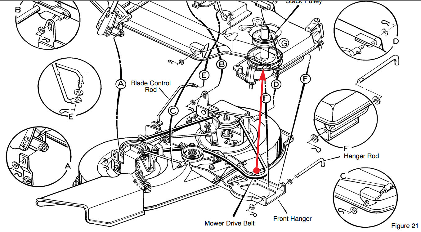 murray lawn mower belts diagram