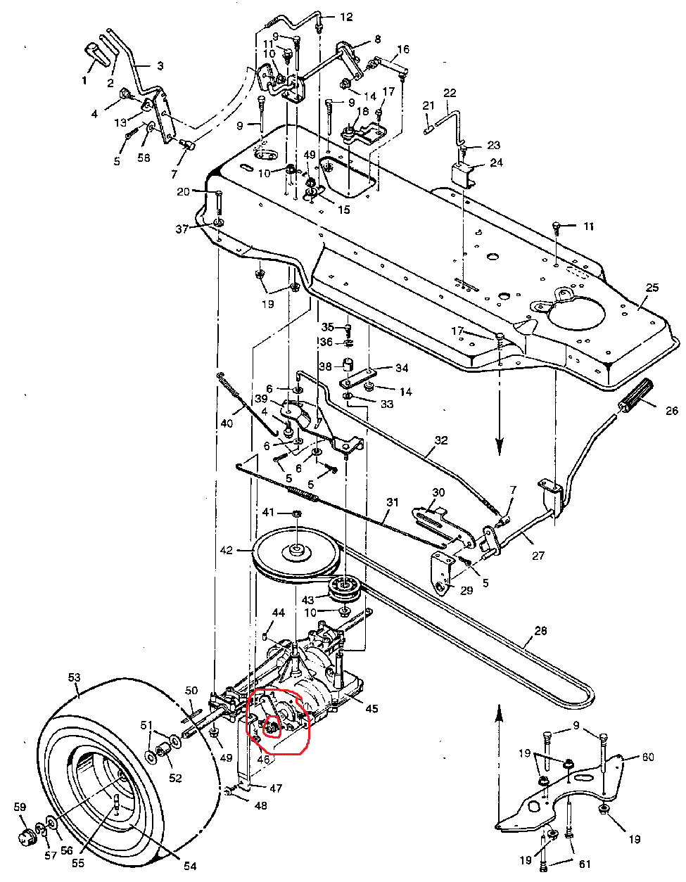 murray lawn mower belts diagram