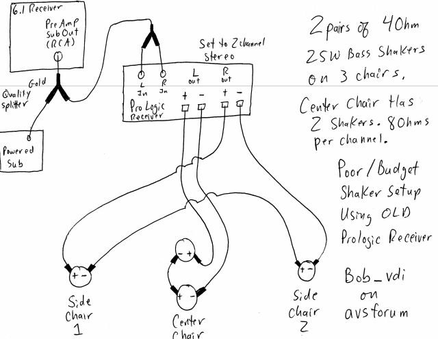 mustang shaker subwoofer amplifier wiring diagram