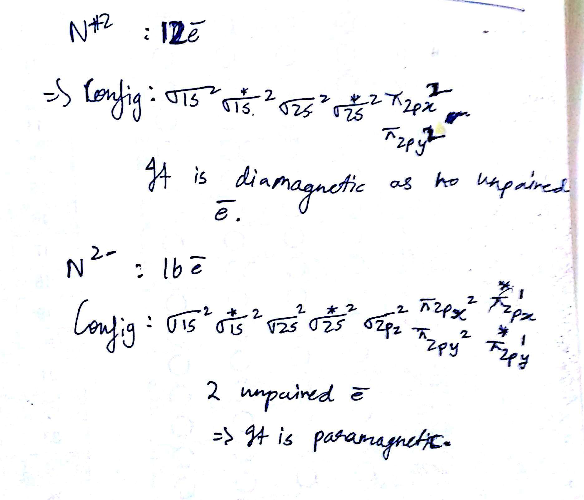 n2+ mo diagram