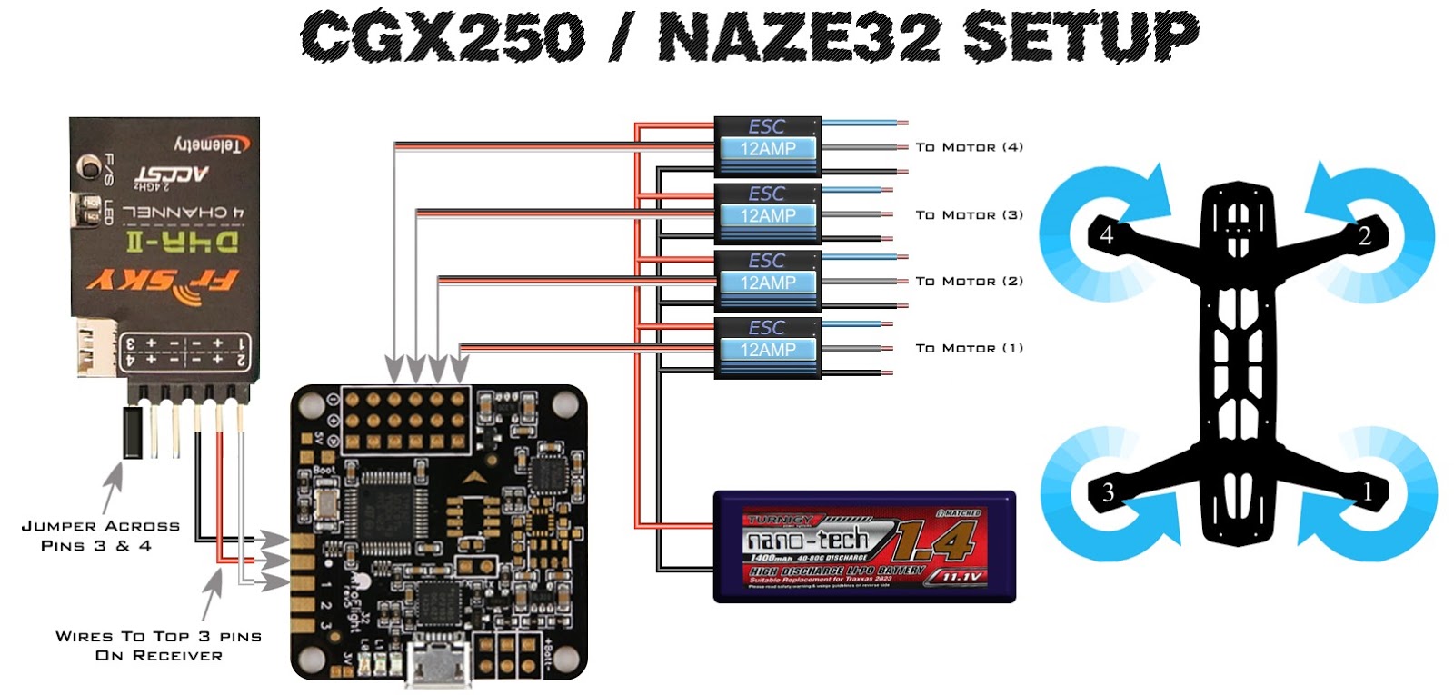 Naze32 Rev 6 Wiring