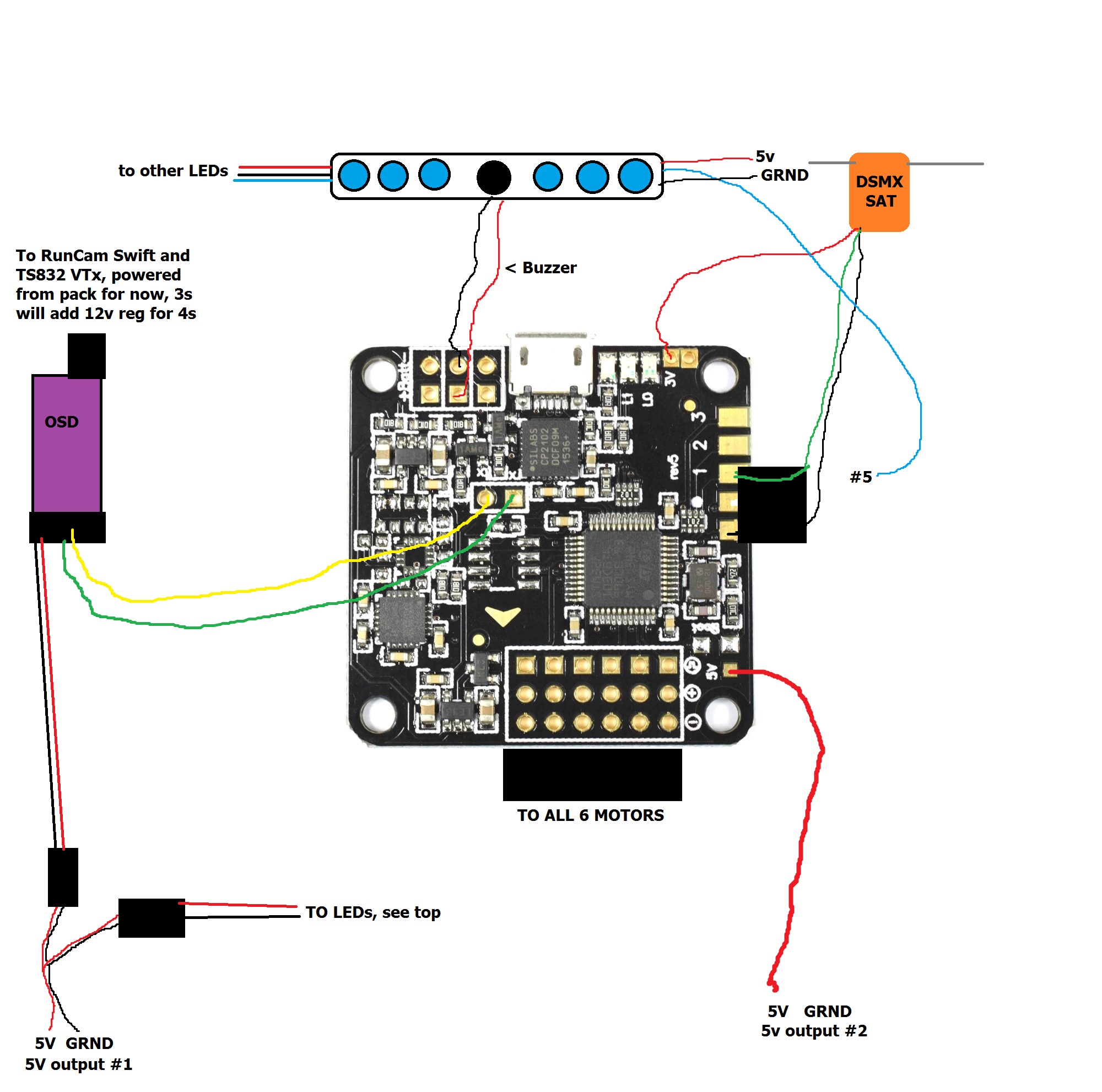 naze32 rev5 wiring