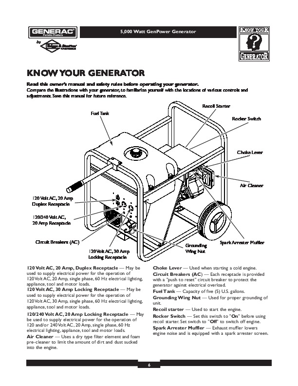 need wiring diagram for generac gp7000e portable generator