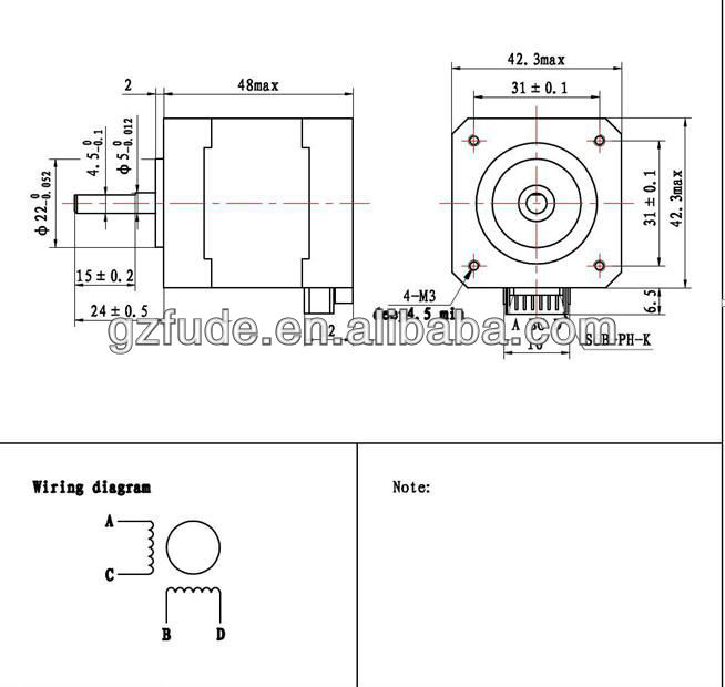 nema 17 stepper motor wiring diagram