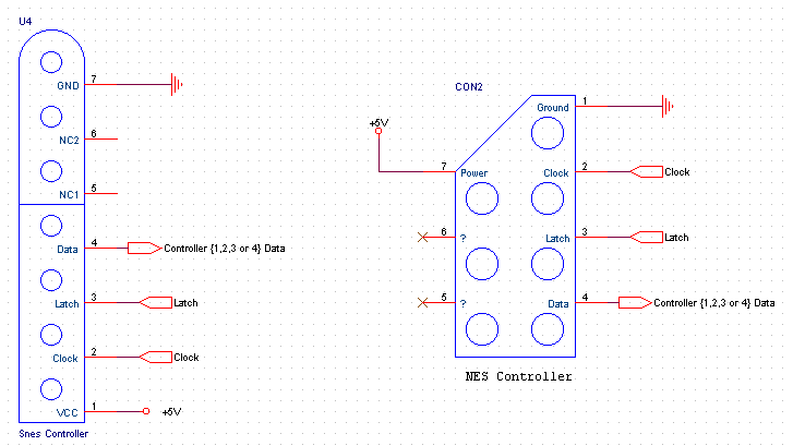 nes controller wiring diagram