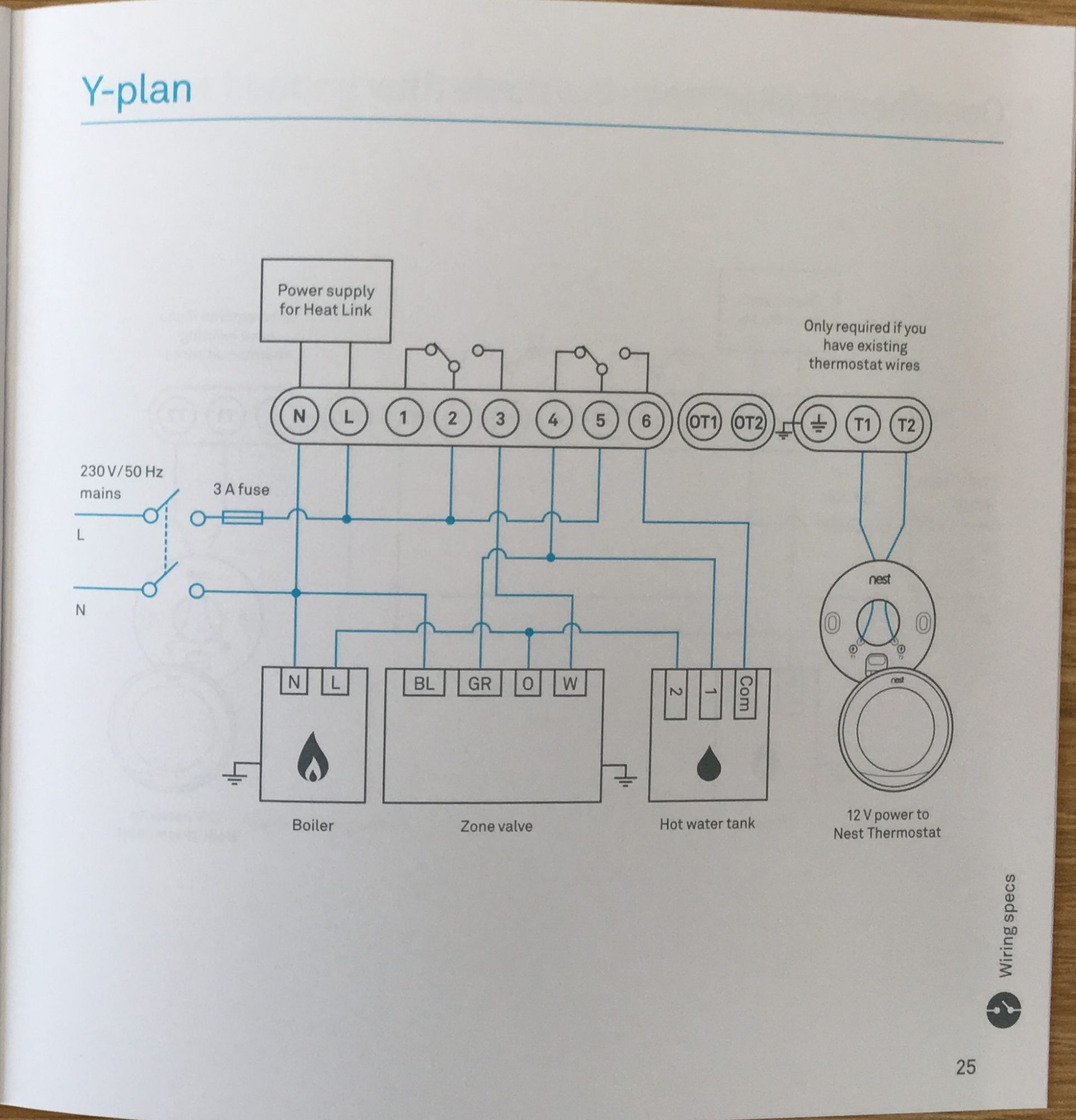 nest learning thermostat wiring diagram