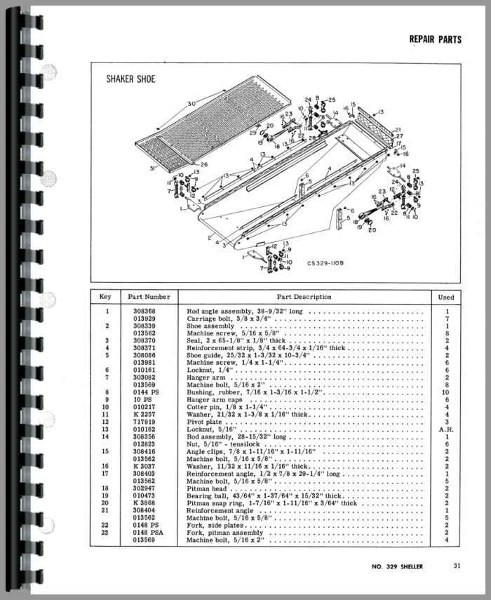 New Idea Corn Picker Parts Diagram