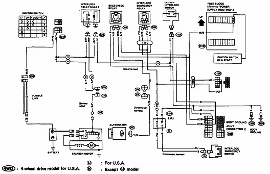 nissan d21 fuel pump wiring diagram