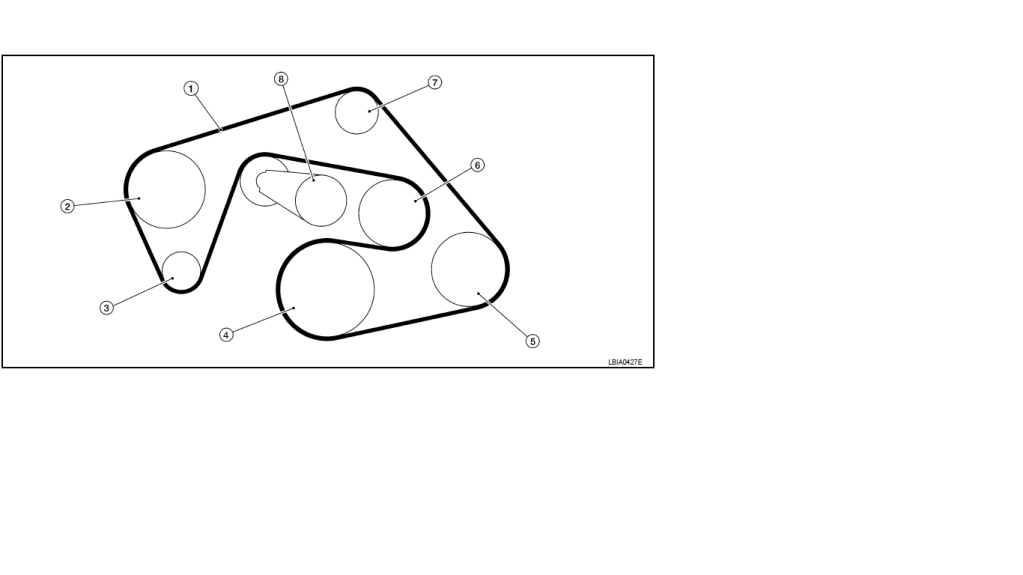 nissan titan serpentine belt diagram