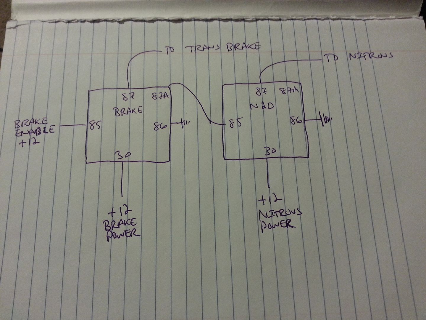 nitrous and transbrake wiring diagram