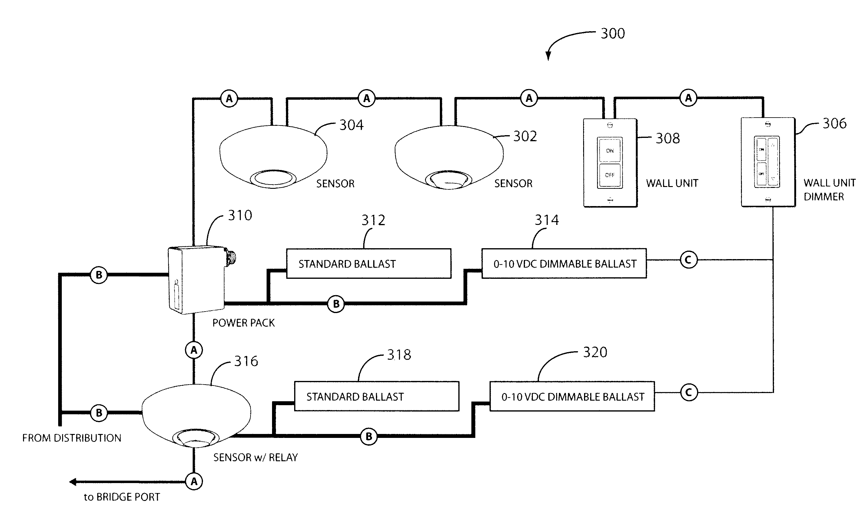 nlight controls wiring diagram normal / emergancy relays