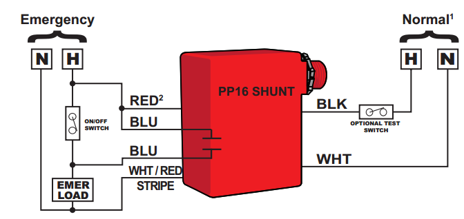 nlight controls wiring diagram normal / emergancy relays