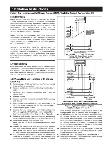 nordyne air handler wiring diagram