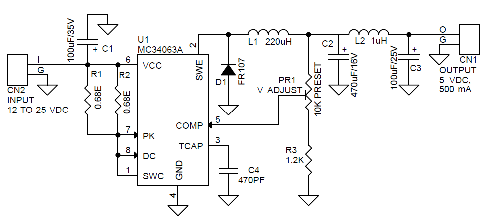 noyito step down 5v wiring diagram