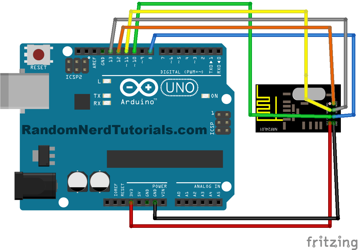 nrf24l01 wiring