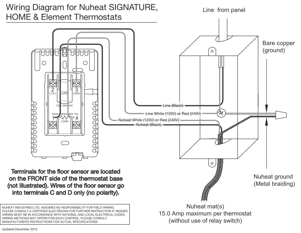 nuheat thermostat wiring diagram