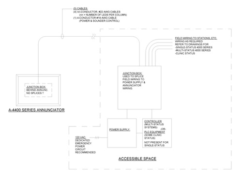 nursecall lights wiring diagram