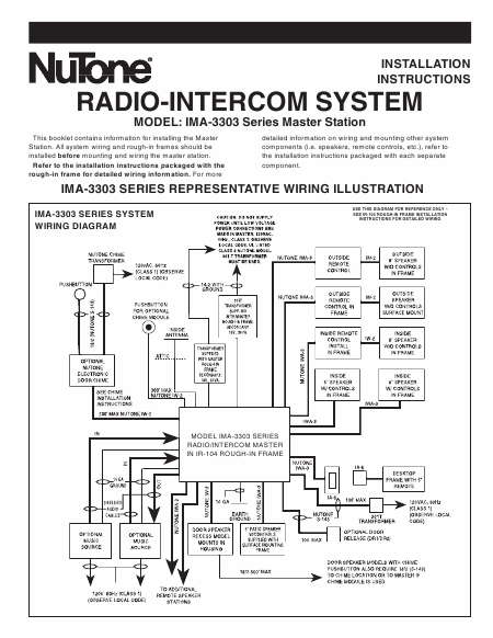 nutone im-4006 wiring diagram