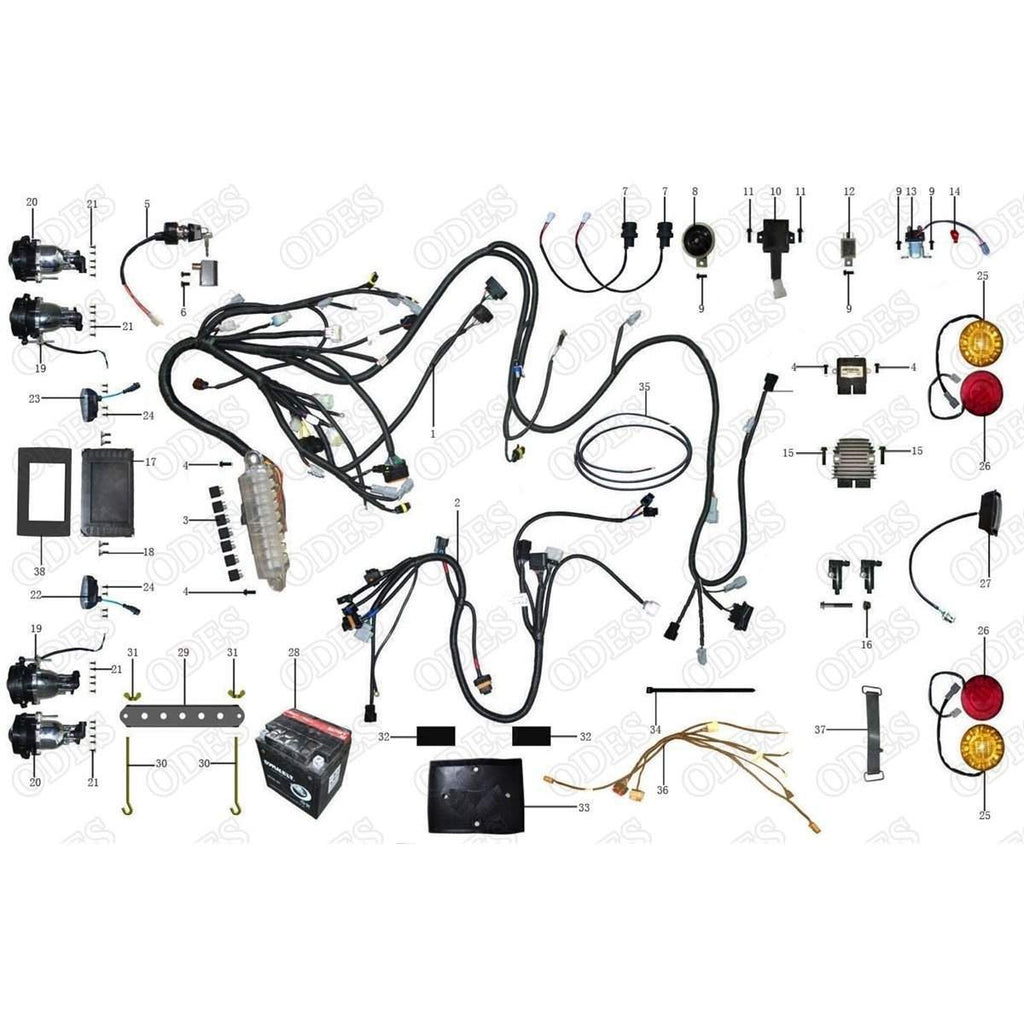 odes atv400-b 4x4 wiring diagram