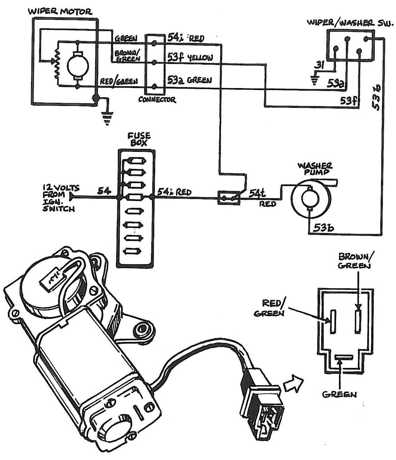 ongaro wiper motor wiring diagram