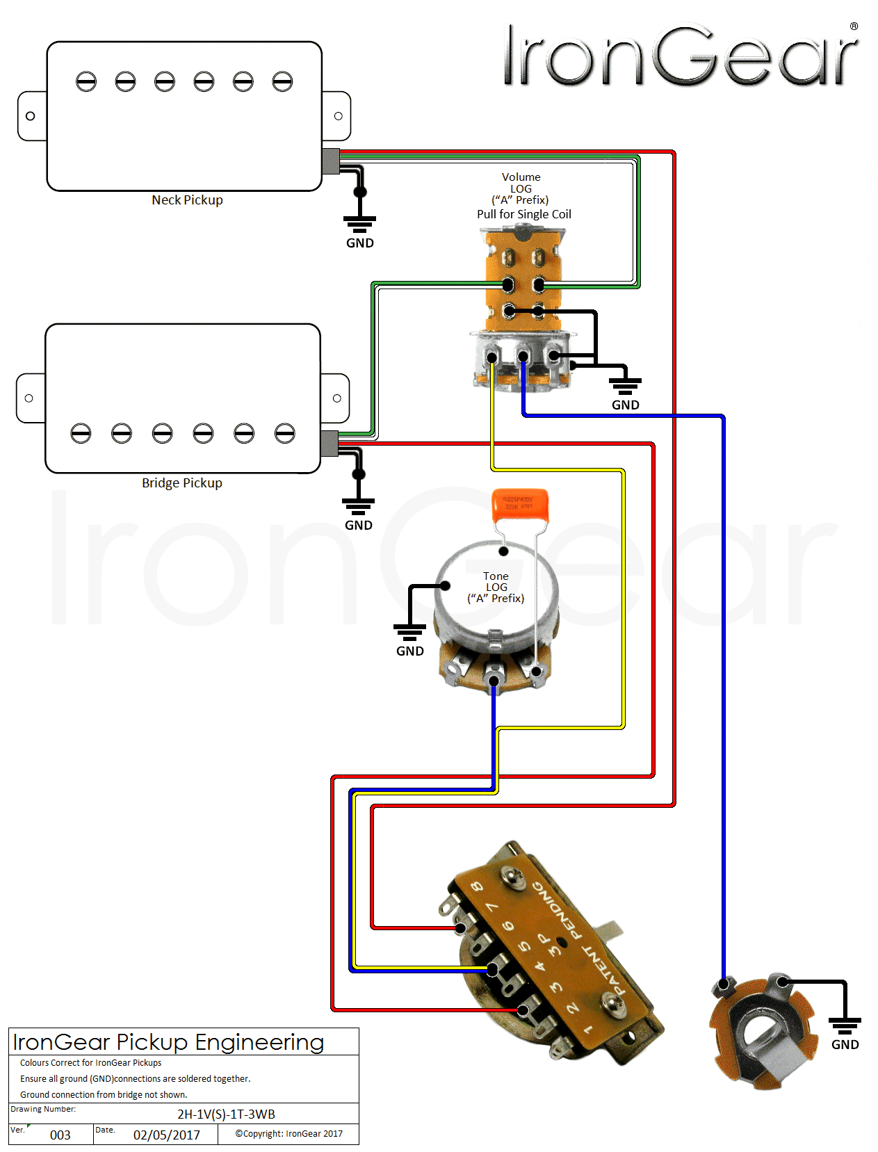 p90 and humbucker wiring diagram