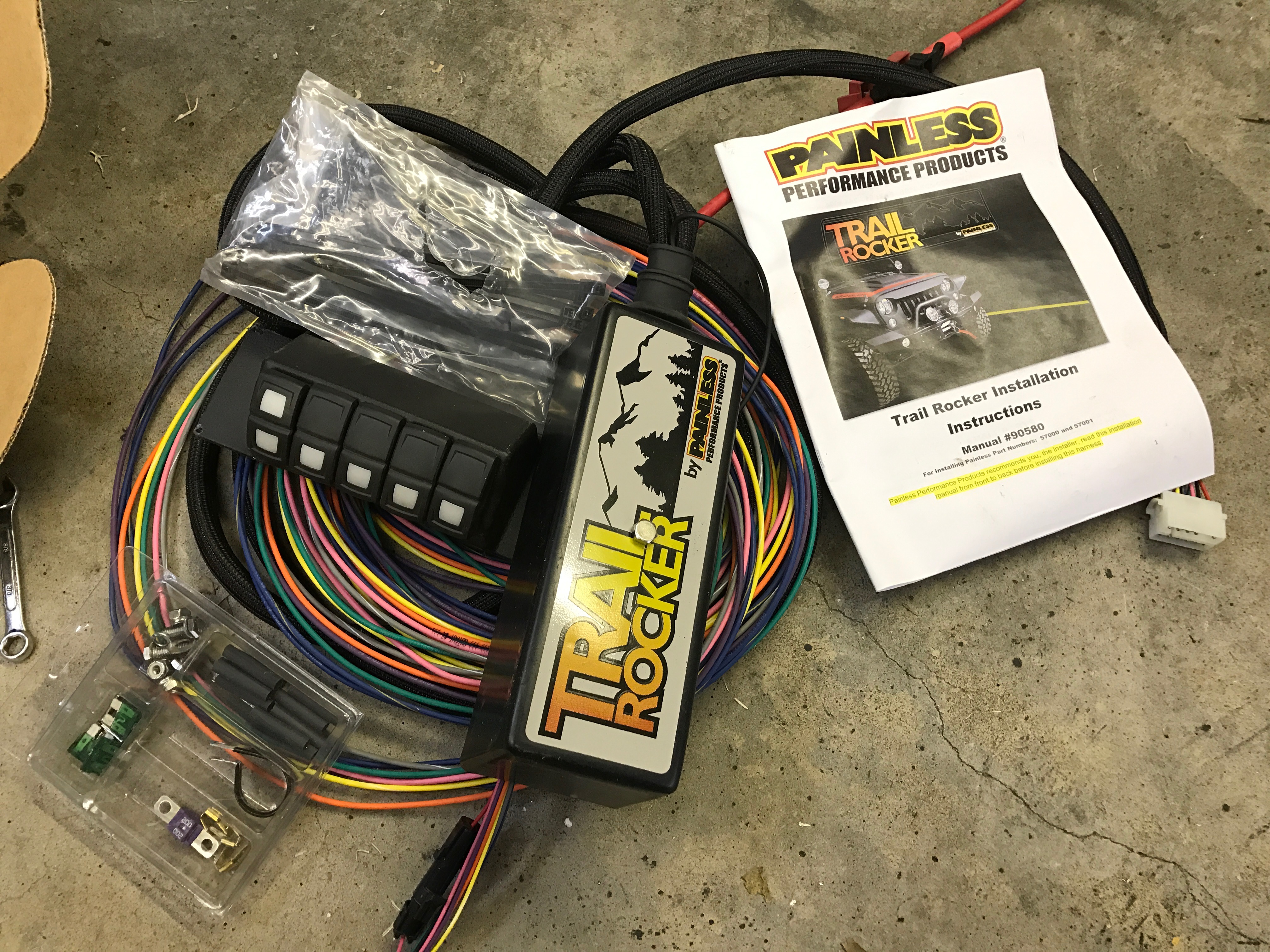 painless wiring trail rocker
