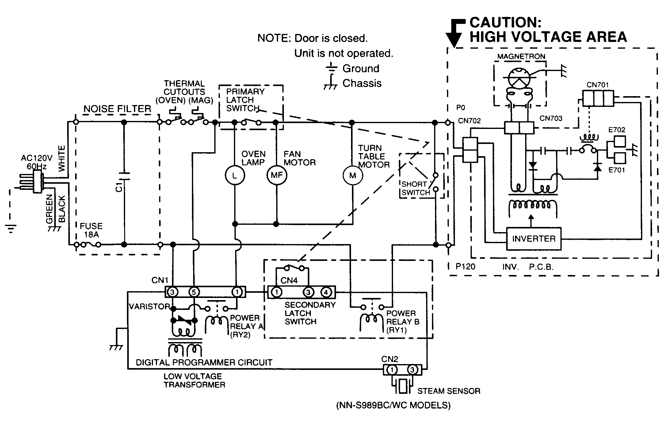 panasonic e2v1a110. pcb wiring diagram