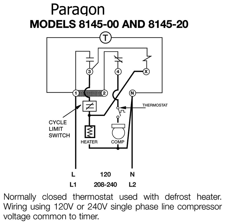 paragon defrost timer wiring