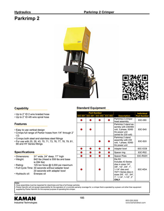 parker parkrimp 2 wiring diagram