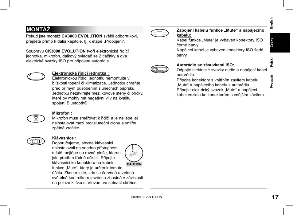 parrot ck3000 evo wiring diagram