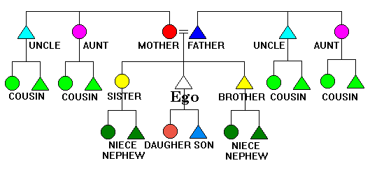patrilineal kinship diagram