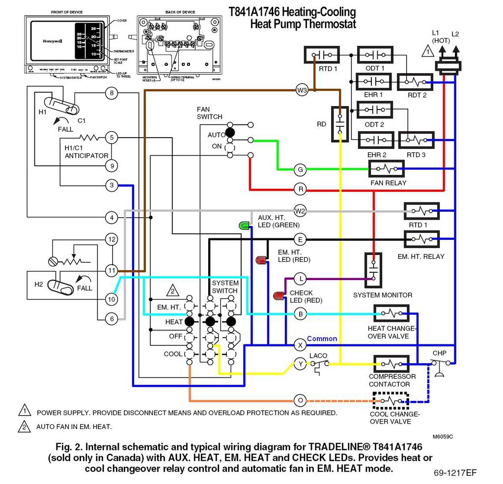 payne heat pump thermostat wiring diagram