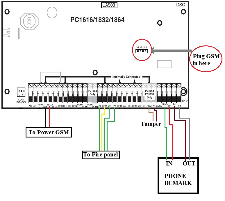 pc1864 wiring diagram