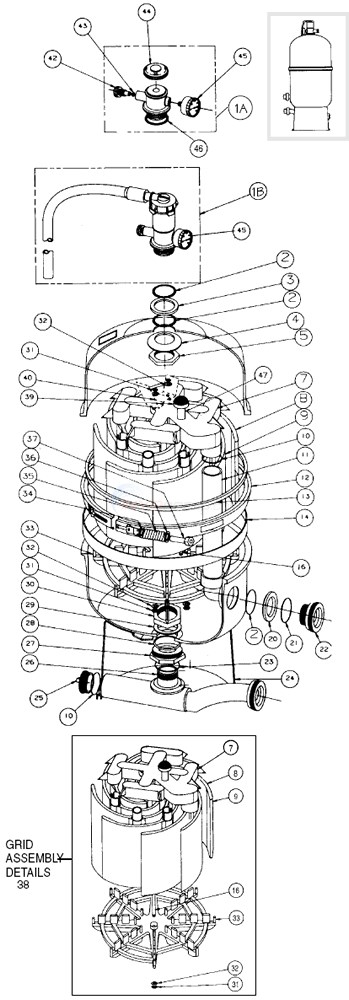 pentair fns plus 60 parts diagram