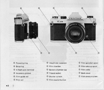 pentax k1000 parts diagram